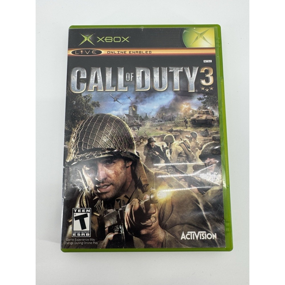 Call of Duty 3 Microsoft Xbox Activision With Manual CIB